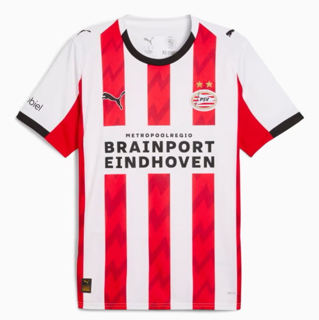 2025-26 PSV Eindhoven Home Soccer Jersey Shirt